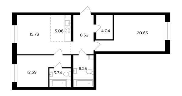 FORIVER Москва — планировка 3