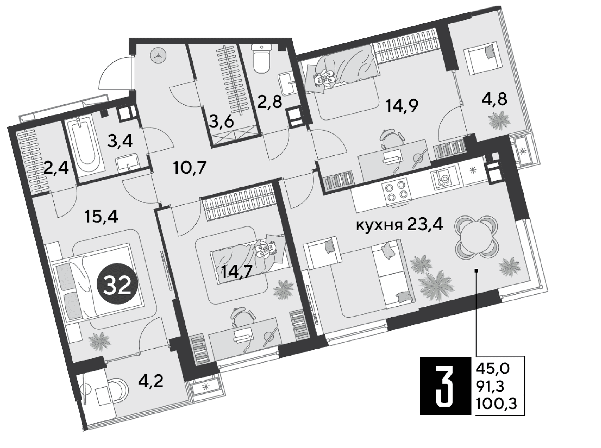Парк Победы Краснодар — планировка 3