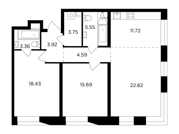 FORIVER Москва — планировка 3
