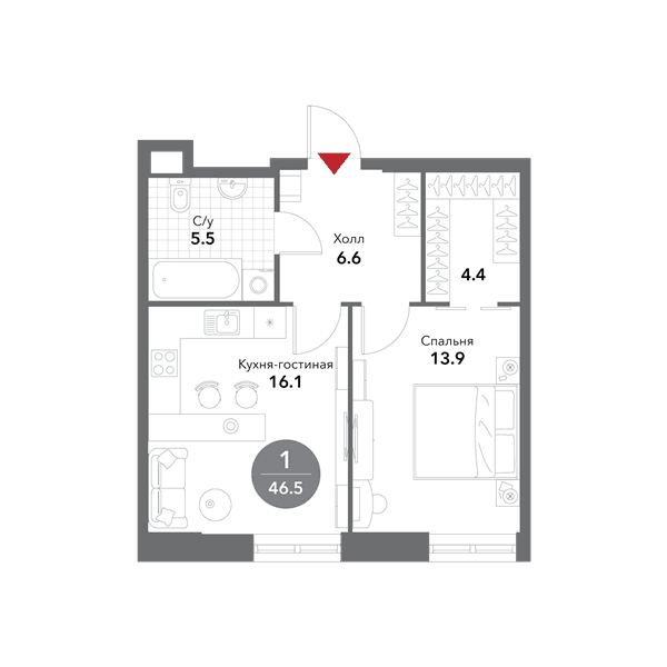 Voxhall Москва — планировка 1