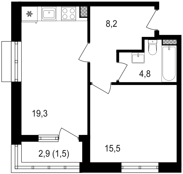Михалковский Москва — планировка 1