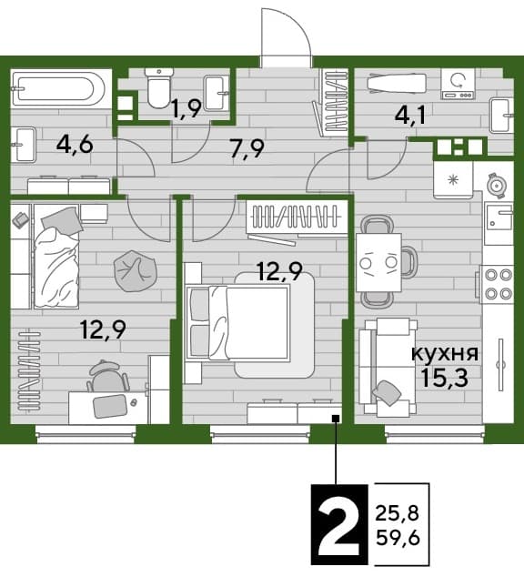 DOGMA PARK Краснодар — планировка 2