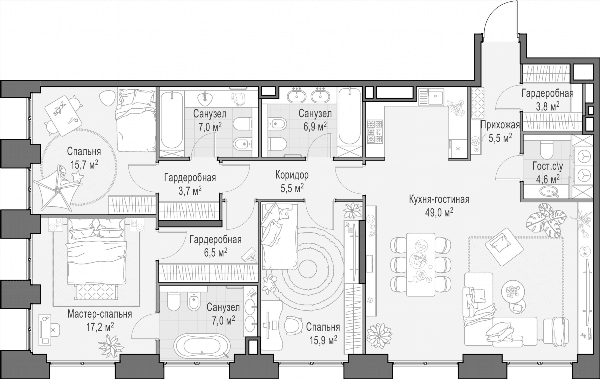 Life Time Москва — планировка 4