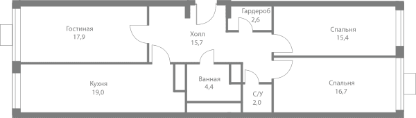 Stellar City Москва — планировка 3