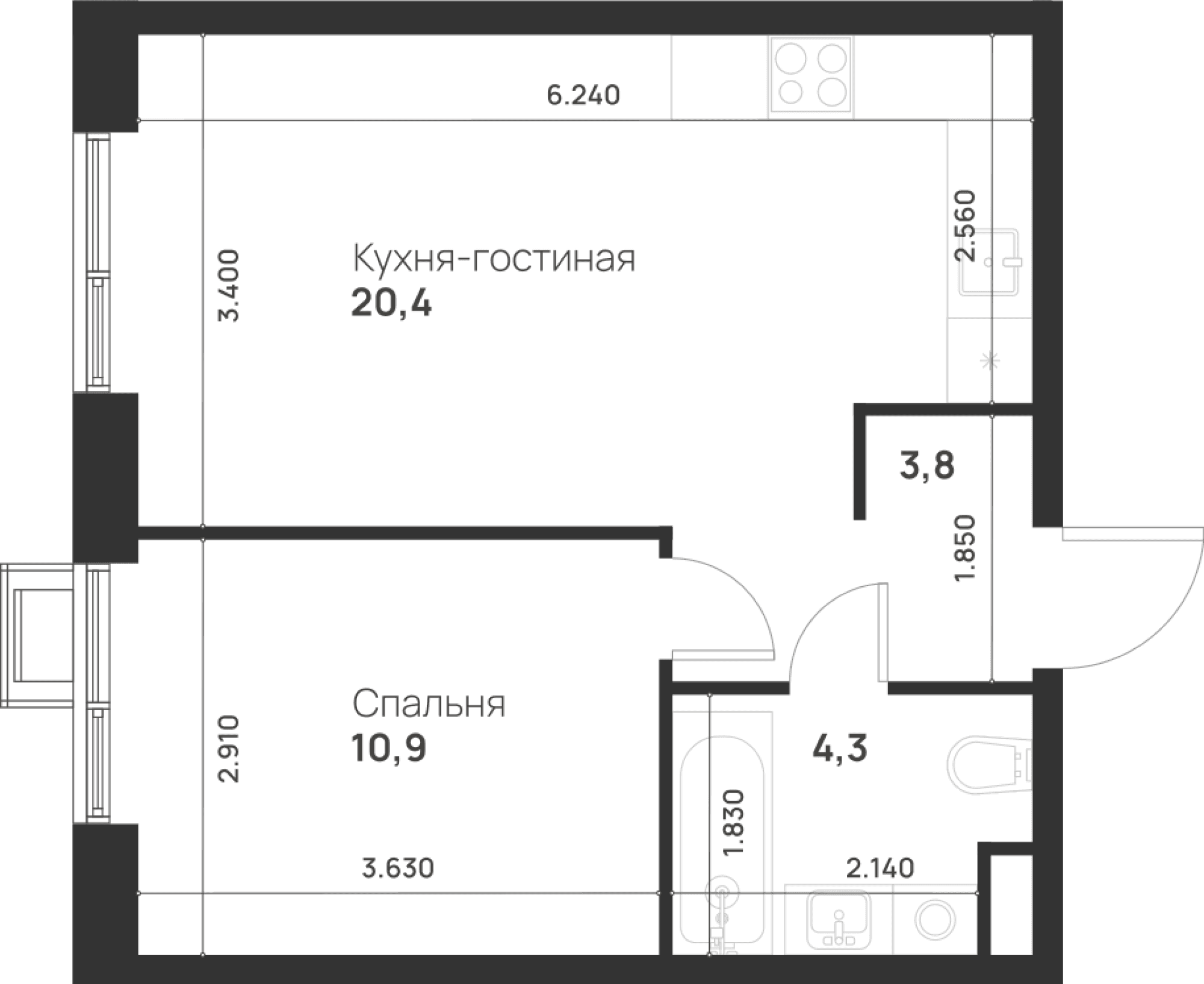 Foreville Москва — планировка 1