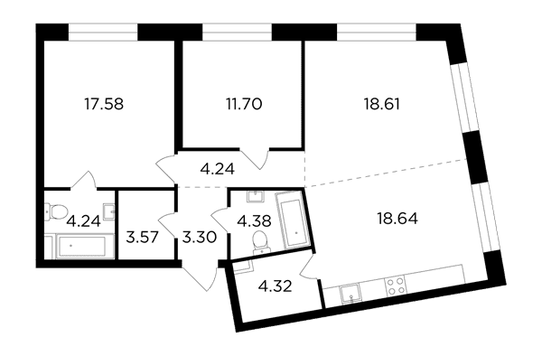 FORIVER Москва — планировка 3