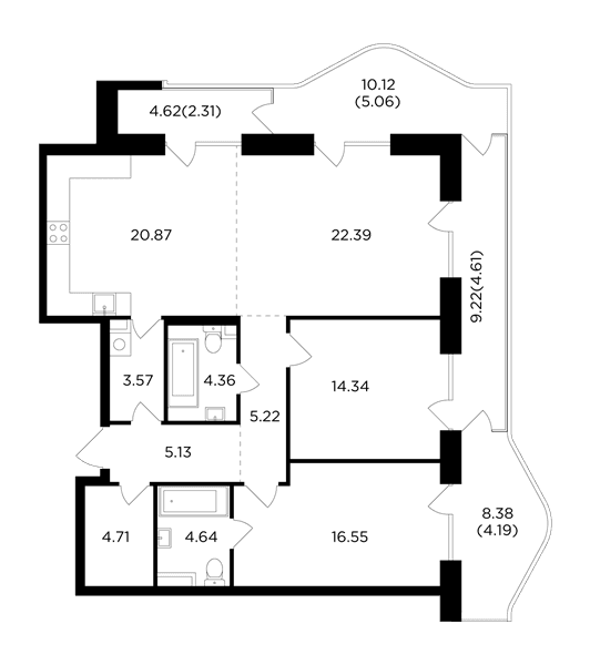 FORIVER Москва — планировка 3