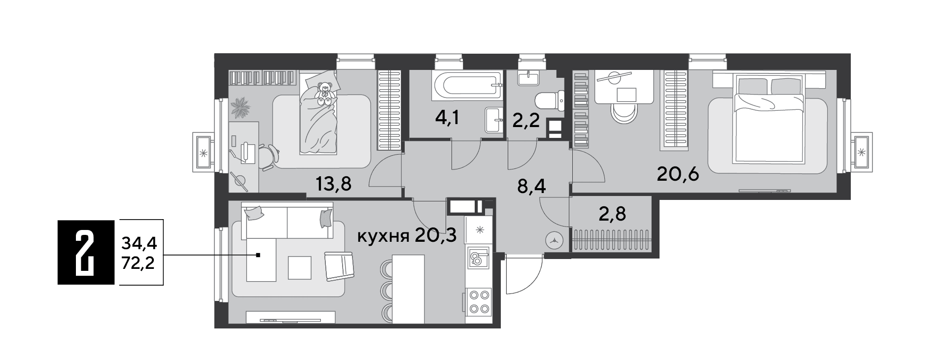 Парк Победы Краснодар — планировка 2