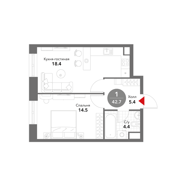 Voxhall Москва — планировка 1