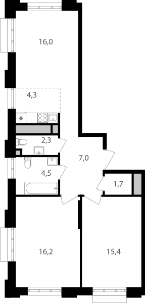 Михалковский Москва — планировка 3