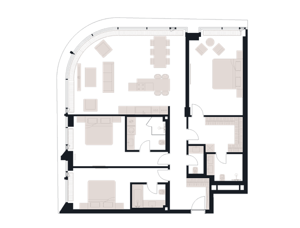 Victory Park Residence Москва — планировка 4