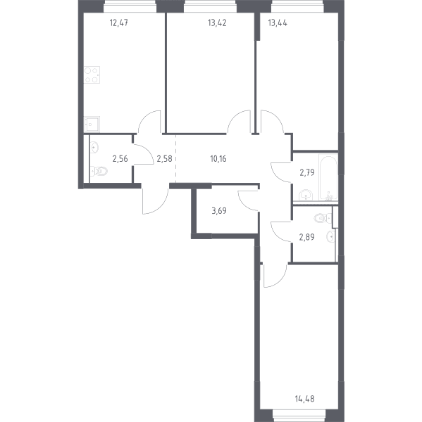 Квартал Марьино Москва — планировка 3