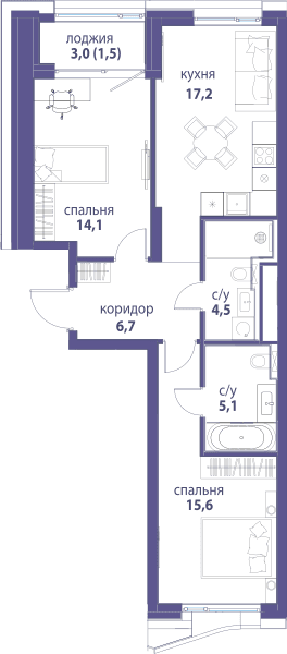 Символ, Вдохновение Москва — планировка 2