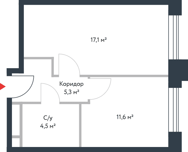 Riverpark Москва — планировка 1