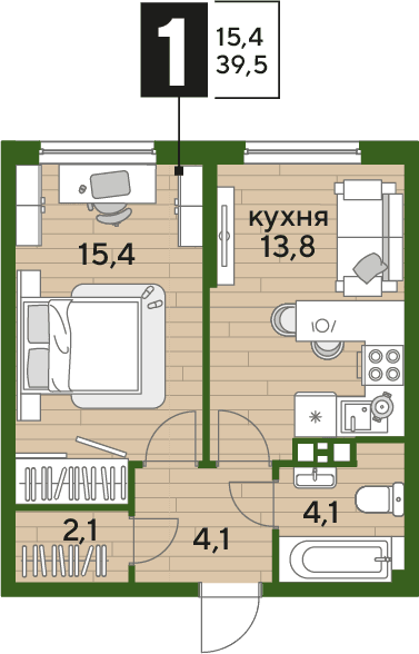 DOGMA PARK Краснодар — планировка 1