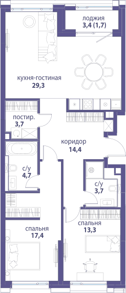 Символ, Вдохновение Москва — планировка 2
