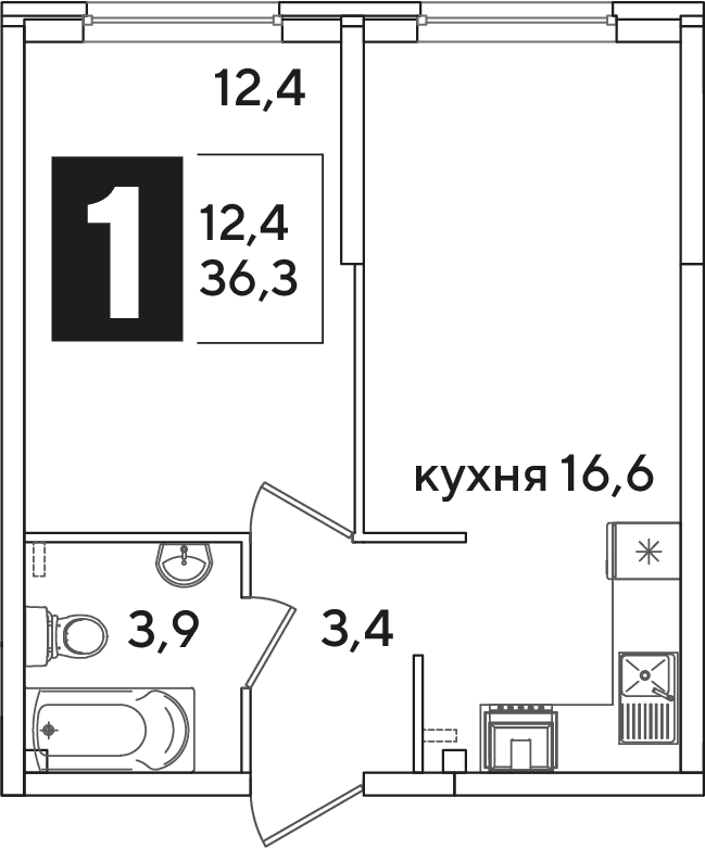 Самолёт Краснодар — планировка 1