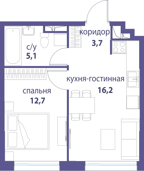 Символ, Вдохновение Москва — планировка 1