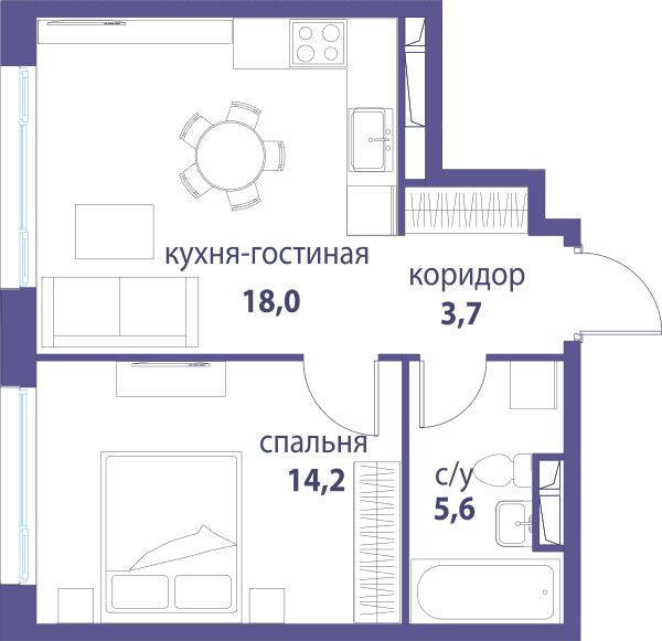 Символ, Вдохновение Москва — планировка 1