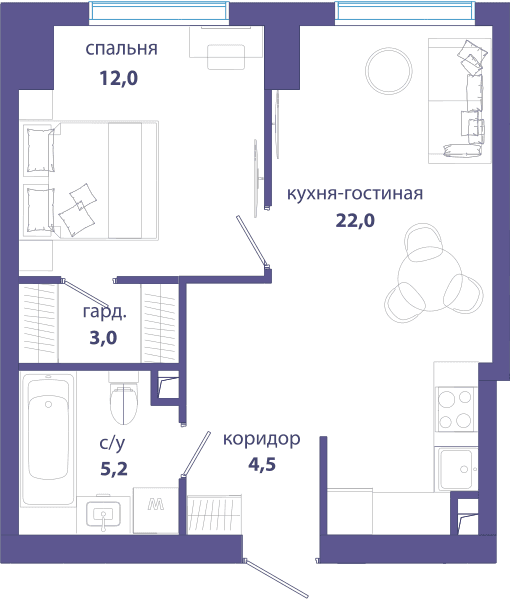 Событие, Событие 4 Москва — планировка 1