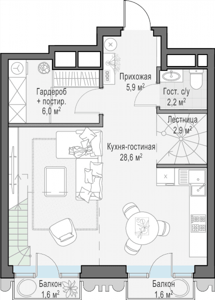 Тишинский Бульвар Москва — планировка 1