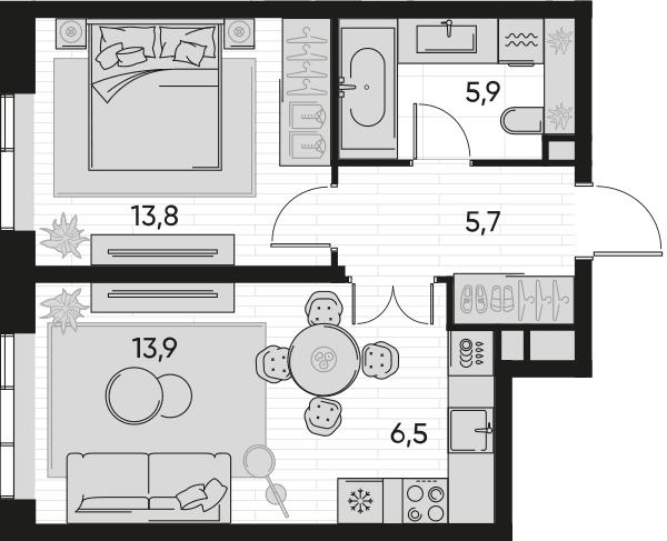 Pride-home Москва — планировка 2