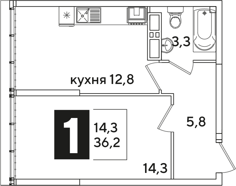 Самолёт Краснодар — планировка 1