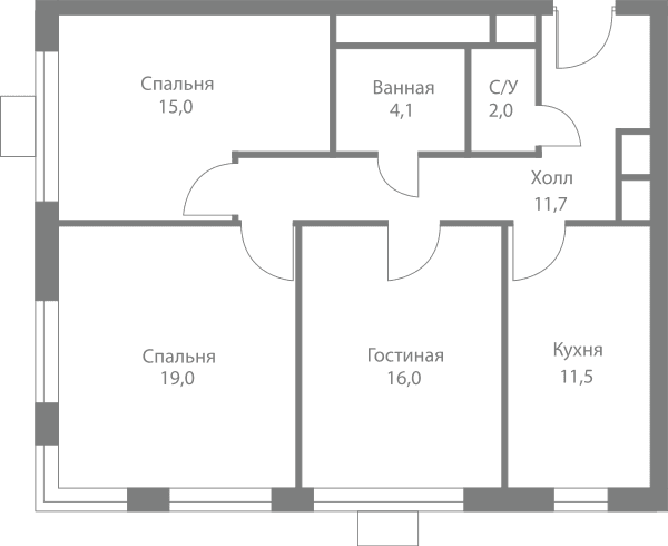 Stellar City Москва — планировка 3