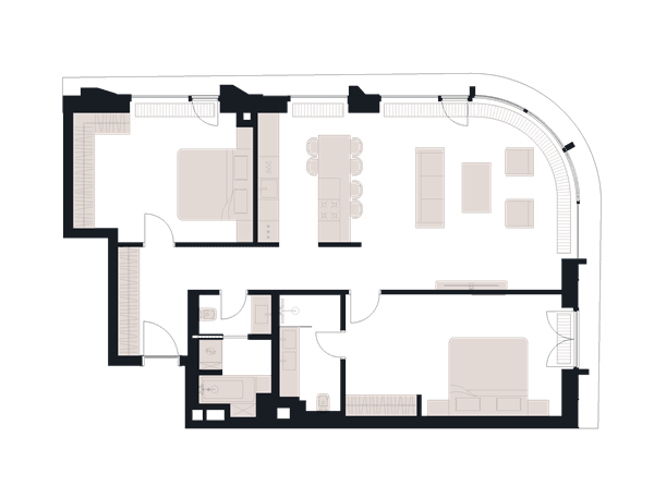 Victory Park Residence Москва — планировка 3