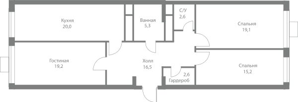 Stellar City Москва — планировка 3