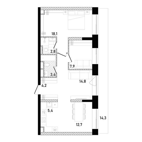 REPUBLIC Москва — планировка 2