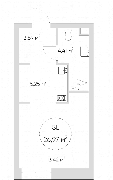 Nice loft Москва — планировка Студия