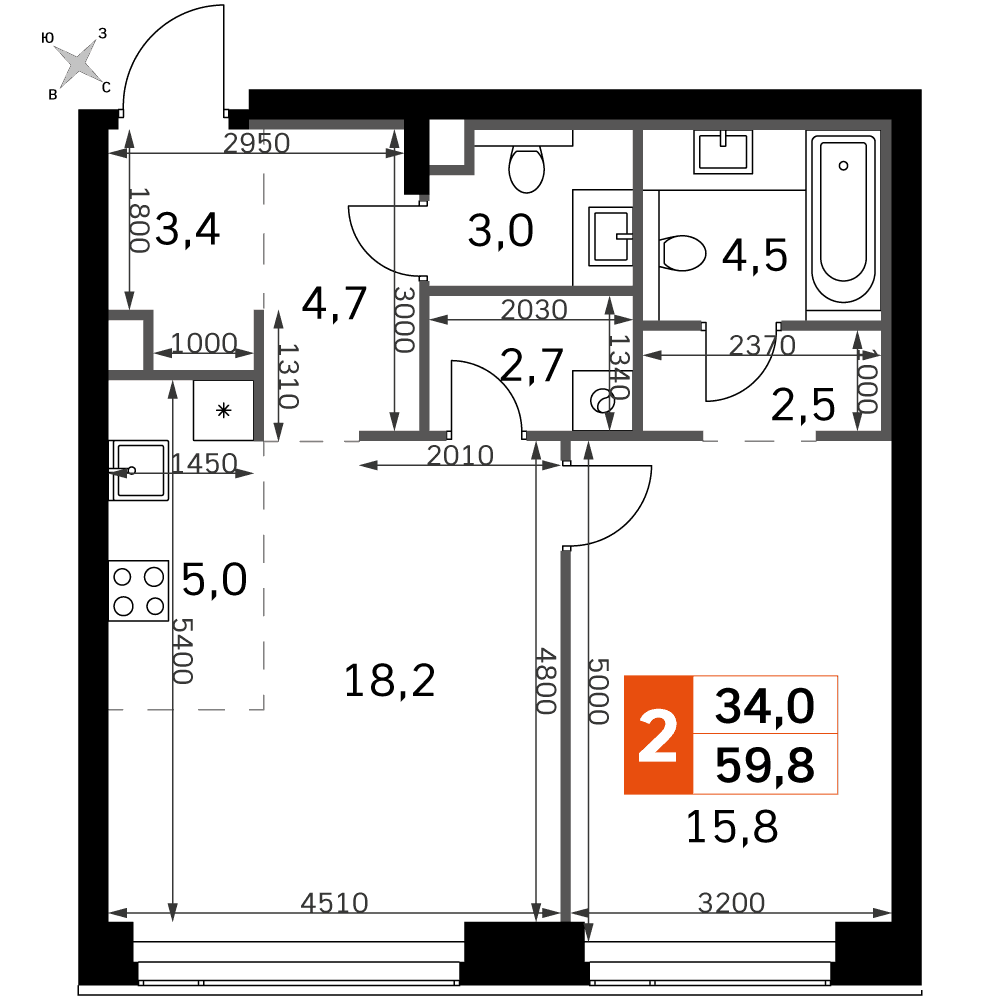 Amber City Москва — планировка 2