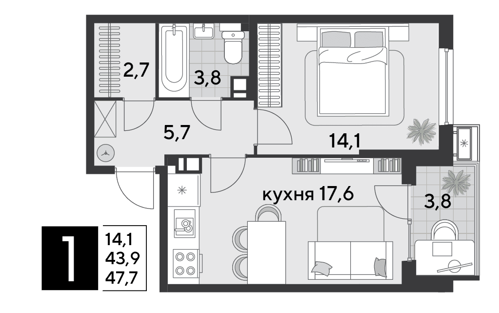 Парк Победы Краснодар — планировка 1
