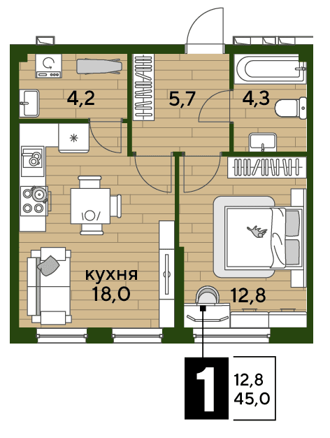 DOGMA PARK Краснодар — планировка 1