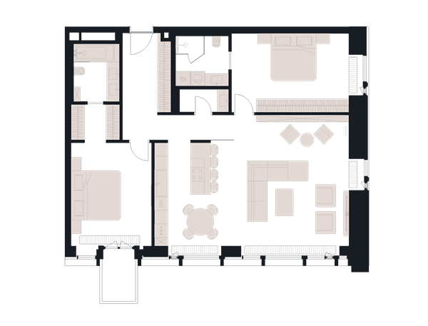 Victory Park Residence Москва — планировка 3