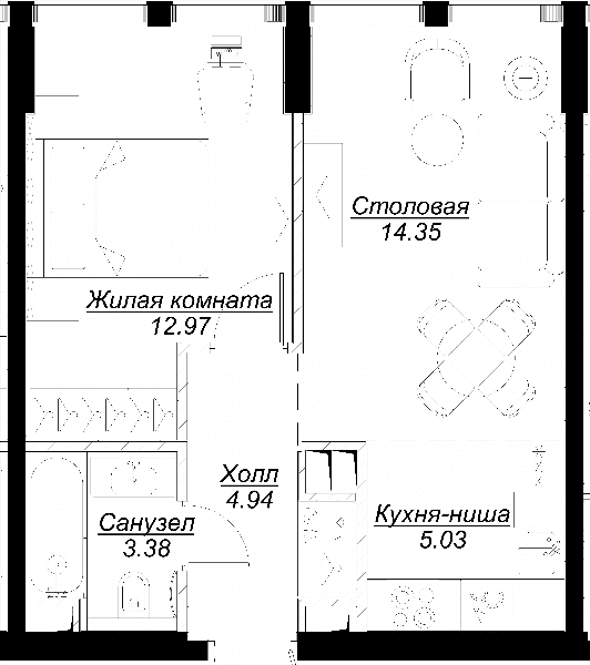 MOD Москва — планировка 1