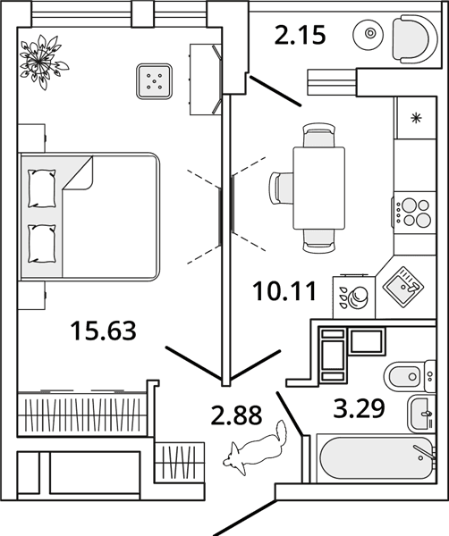 MASTER PLACE Санкт-Петербург — планировка 1