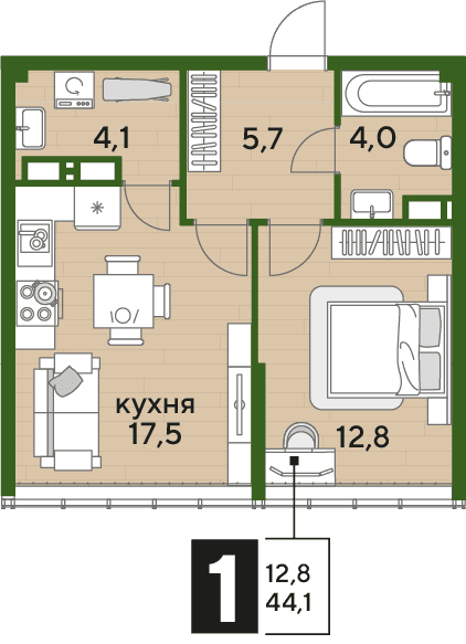 DOGMA PARK Краснодар — планировка 1