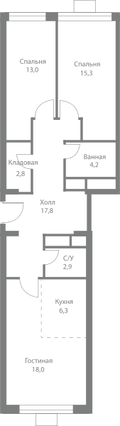 Stellar City Москва — планировка 3
