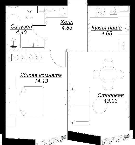 MOD Москва — планировка 1