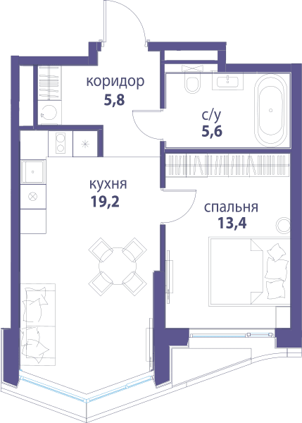 Символ, Вдохновение Москва — планировка 1