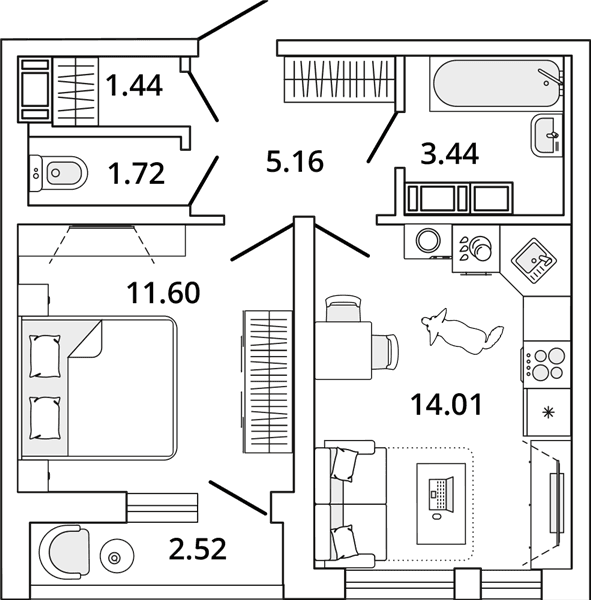 MASTER PLACE Санкт-Петербург — планировка 1