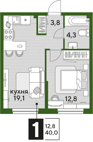 DOGMA PARK Краснодар — планировка 1