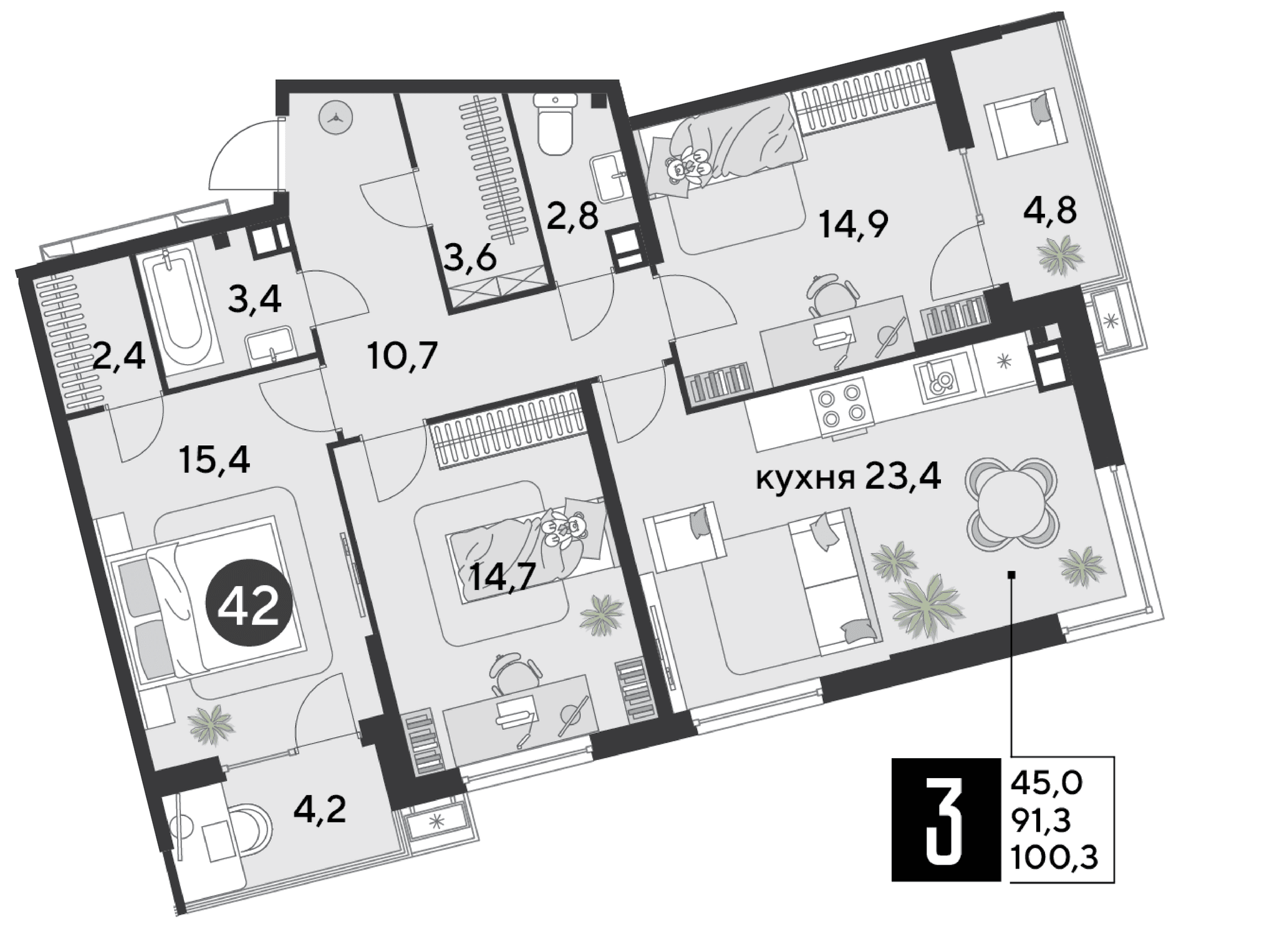 Парк Победы Краснодар — планировка 3