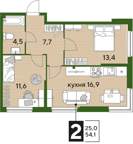 DOGMA PARK Краснодар — планировка 2