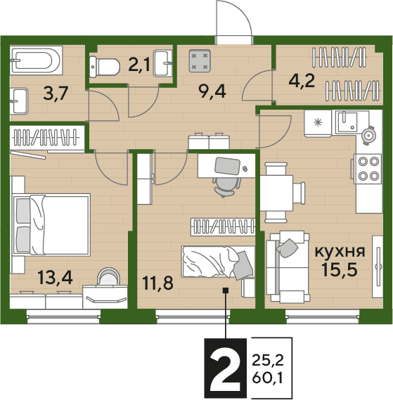 DOGMA PARK Краснодар — планировка 2