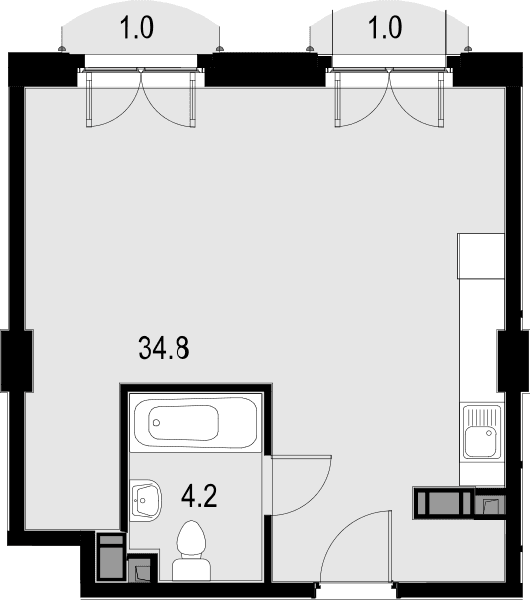 Wellton SPA Residence Москва — планировка 1