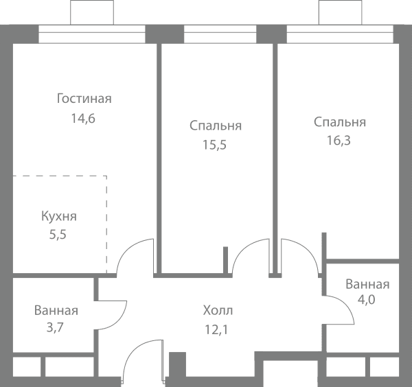 Stellar City Москва — планировка 3