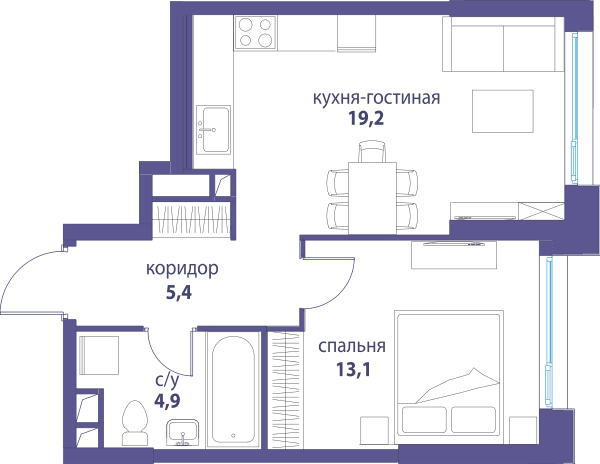 Символ, Вдохновение Москва — планировка 1